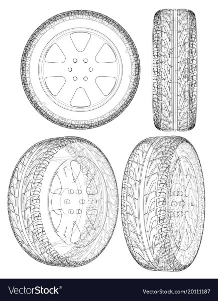Внедорожные шины чертеж