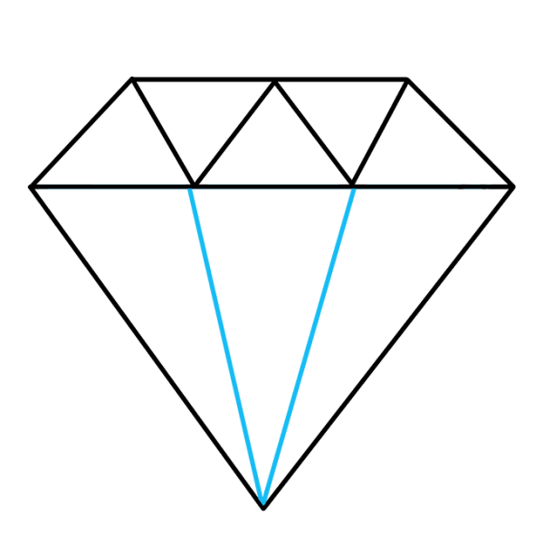 Алмаз срисовать