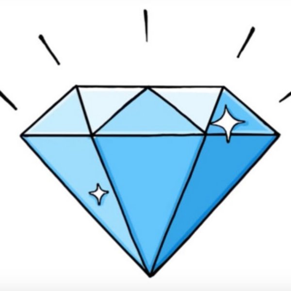 Кристаллик рисунок легкий