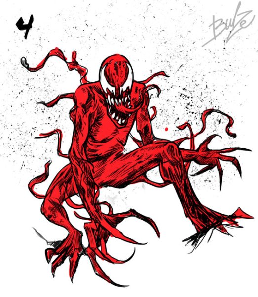 Веном и Карнаж рисунок