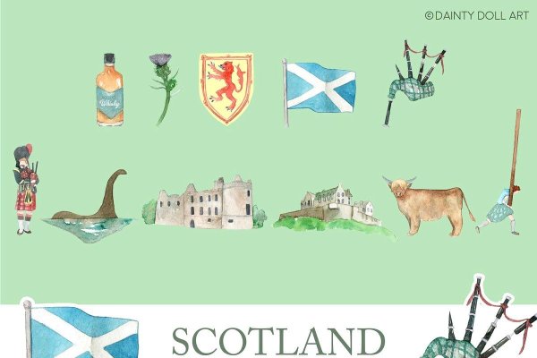 Шотландец карикатура