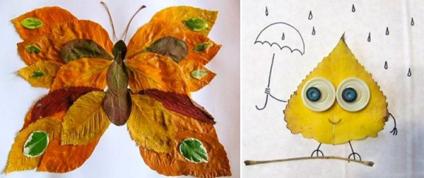 Поделки из гербария для детей