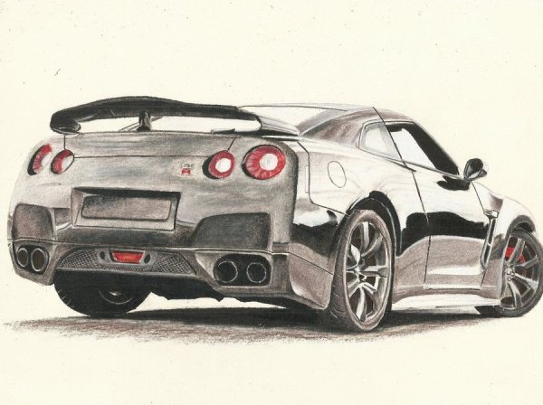 Nissan GTR r35 drawing