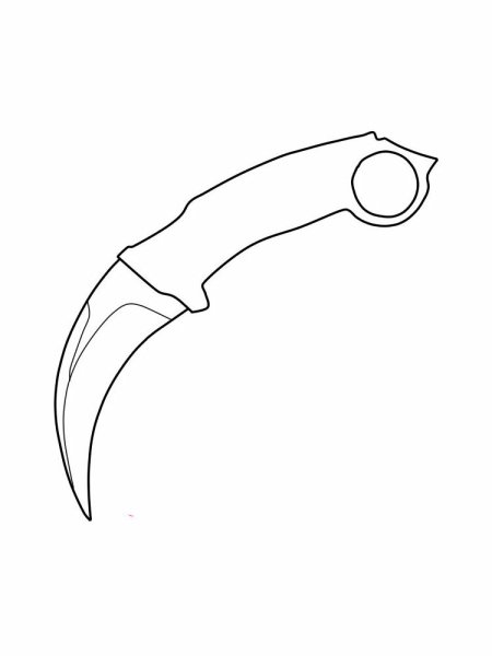 Раскраски КС го ножи керамбит