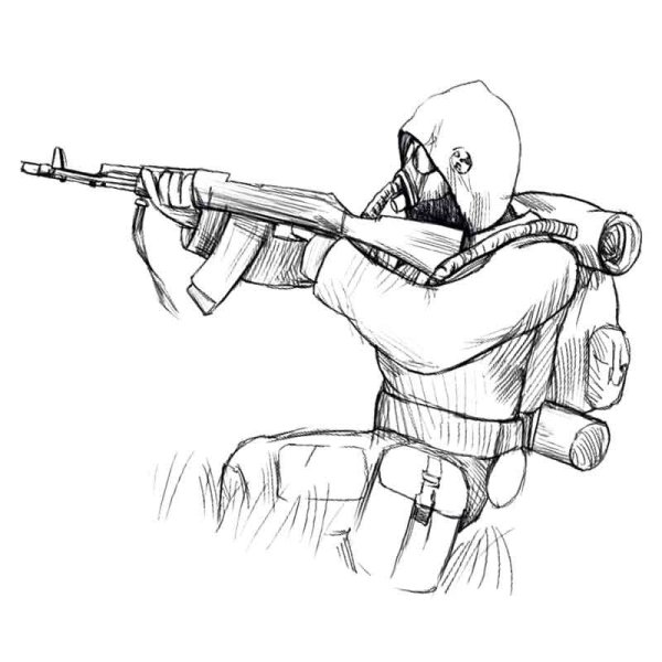 Раскраски для мальчиков сталкер Зов Припяти