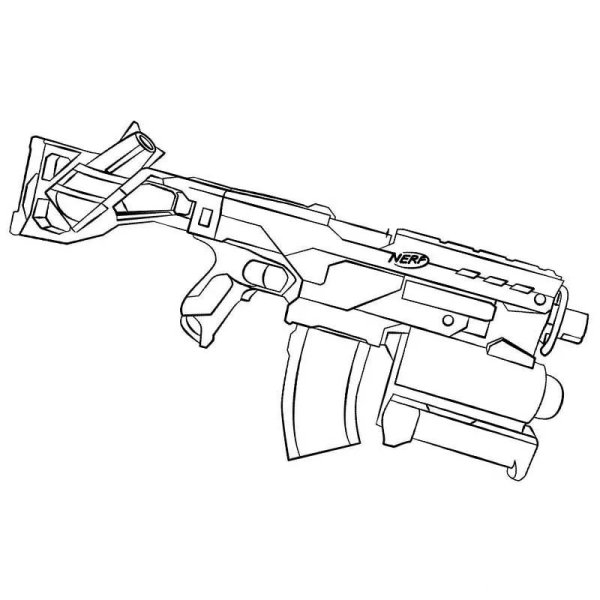 Раскраска НЕРФ ФОРТНАЙТ