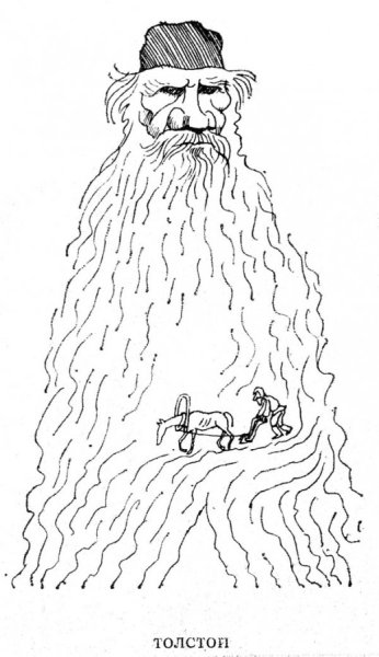 Портрет Льва Николаевича Толстого карандашом