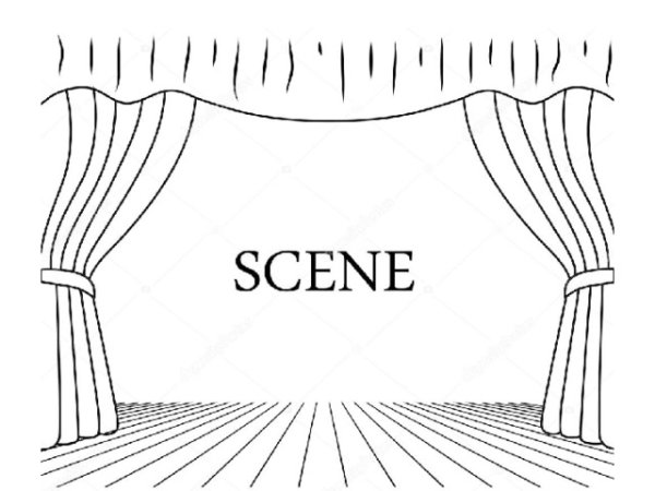 Сцена карандашом