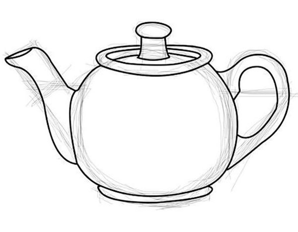 Чайник карандашом