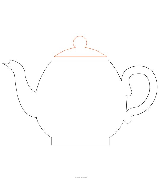 Аппликация чайник