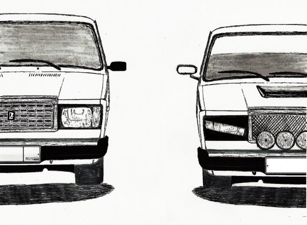 ВАЗ 2105 спереди