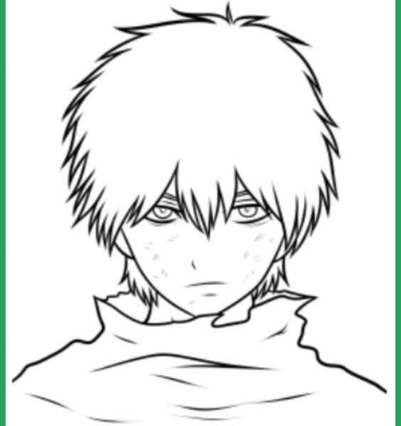 Канеки Кен рисунок легкий