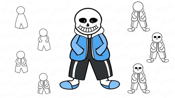 Картинки для срисовки андертейл