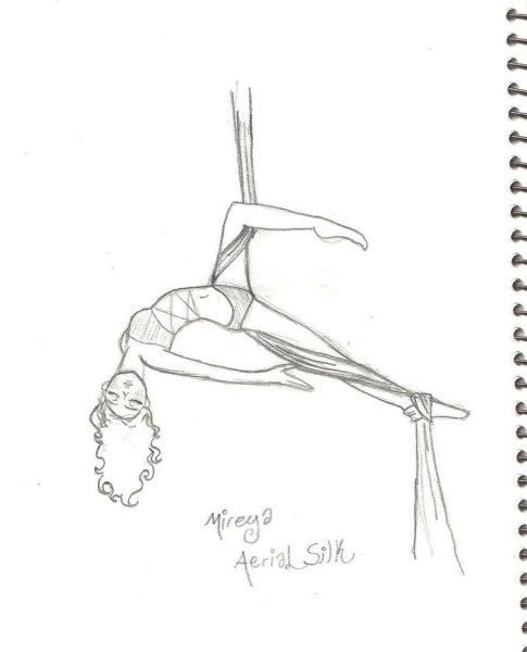 Рисунок гимнастки легко и просто