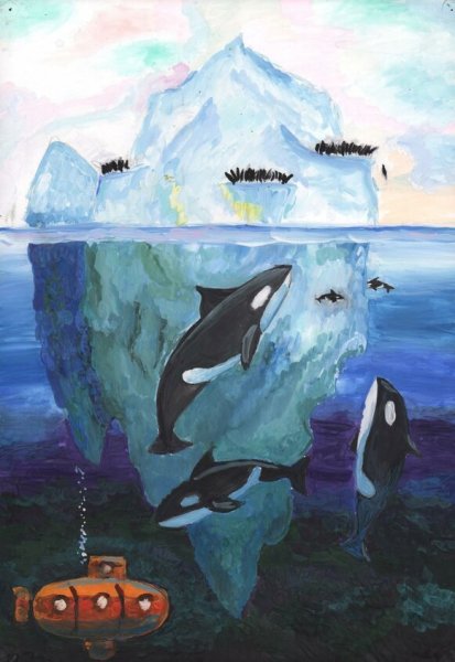 Арктика глазами детей рисунки