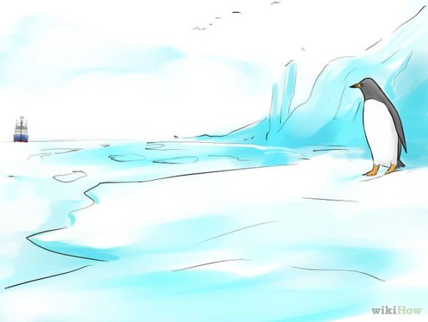 Антарктида рисунок для детей