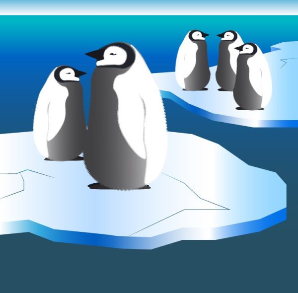 Северный полюс иллюстрация