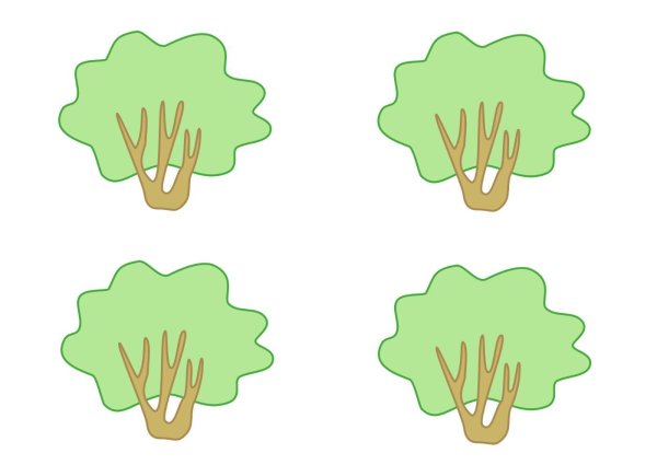 Кустарник рисунок