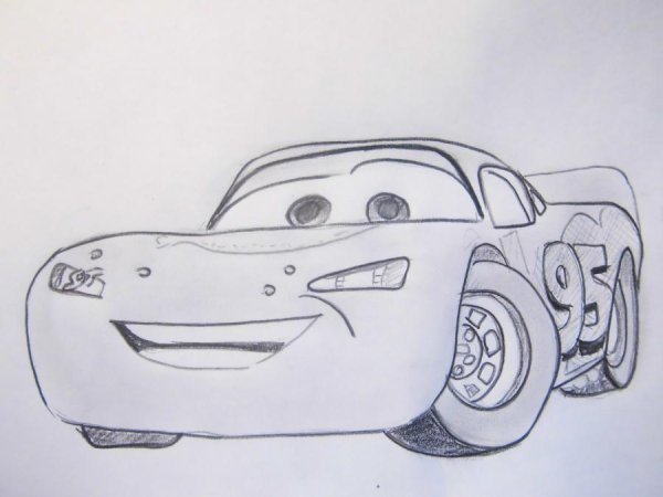 Молния Маккуин для срисовки