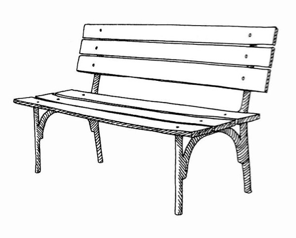 Скамейка рисования простая