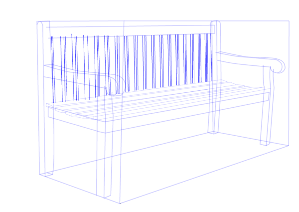 Скамейка раскраска