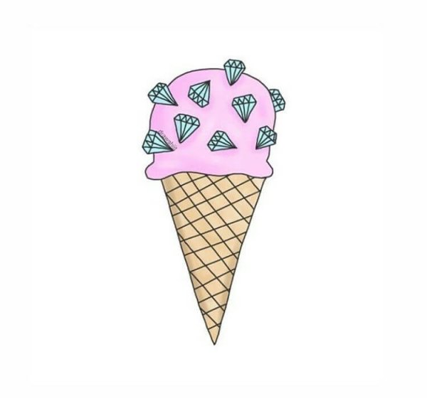Мороженое для срисовки