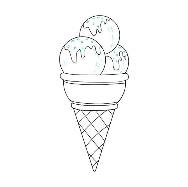 Нарисовать мороженое