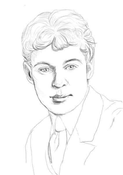 Рисунок Сергея Есенина