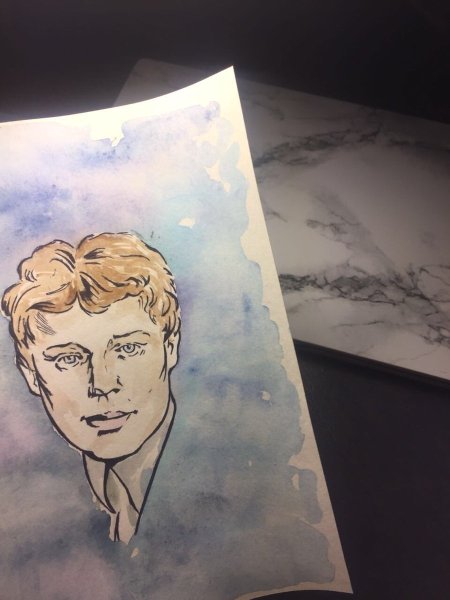 Есенин портрет рисунок