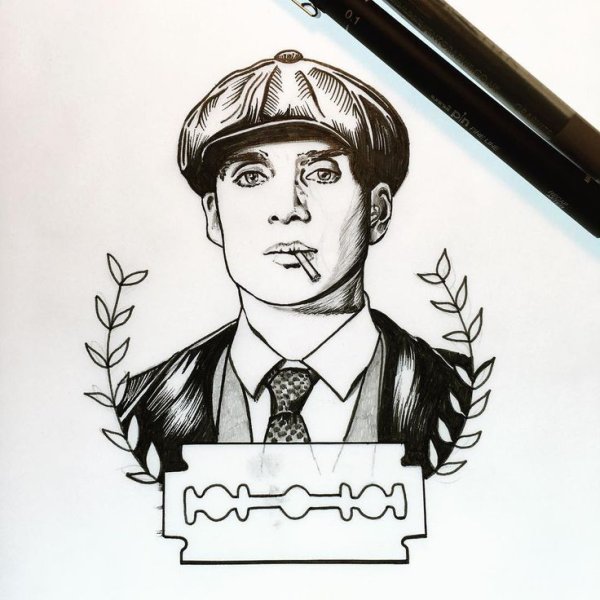 Портрет Есенина Графика