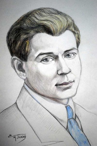 Есенин портрет растиражированный