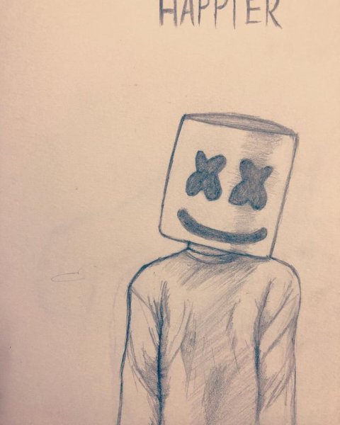 Маршмеллоу рисунок легкий