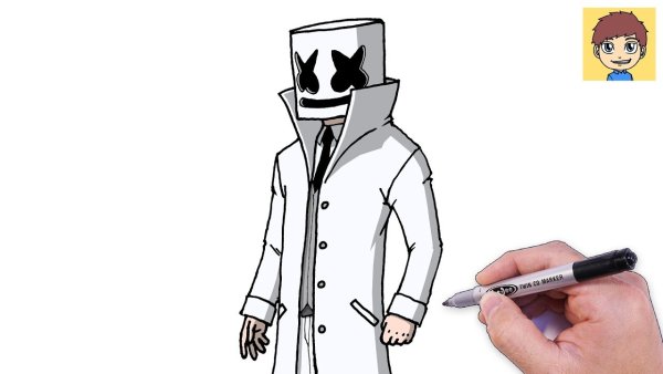 Рисунки для срисовки маршмеллоу