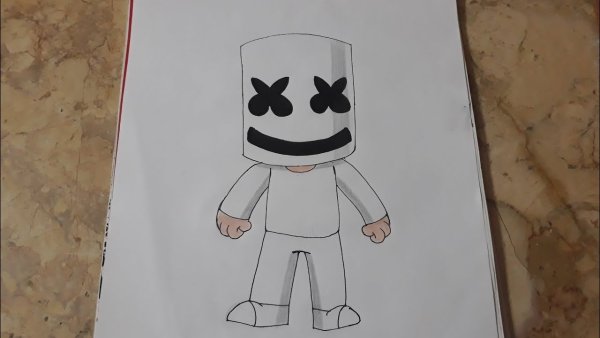 Маршмеллоу рисунок легкий