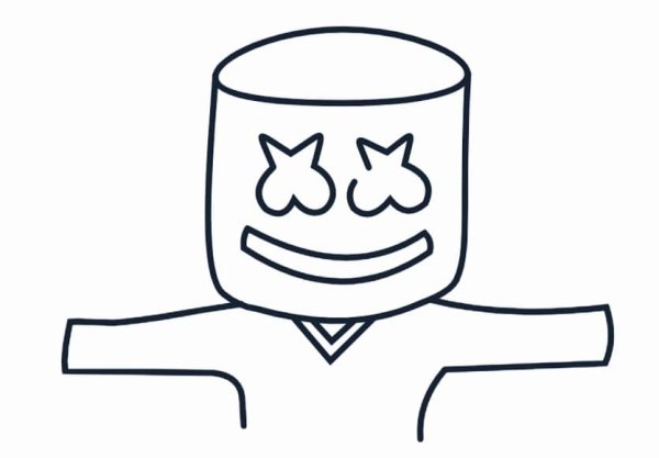 Раскраска Мистер маршмеллоу