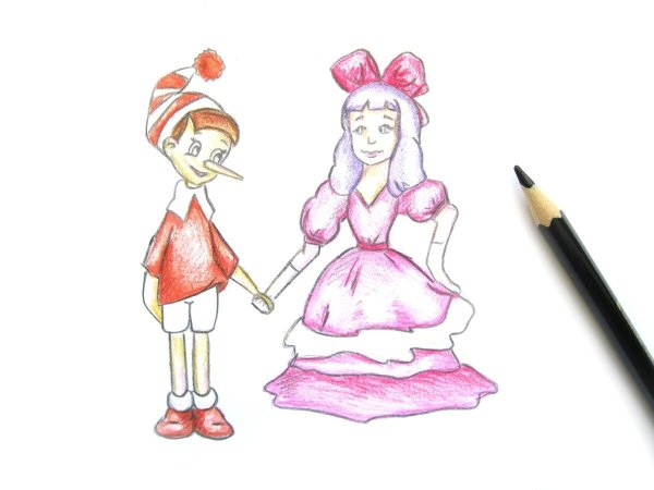 Рисунок Мальвины