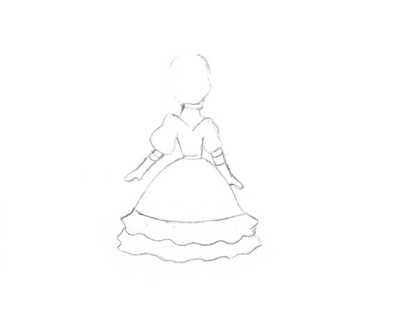 Мальвина поэтапное рисование