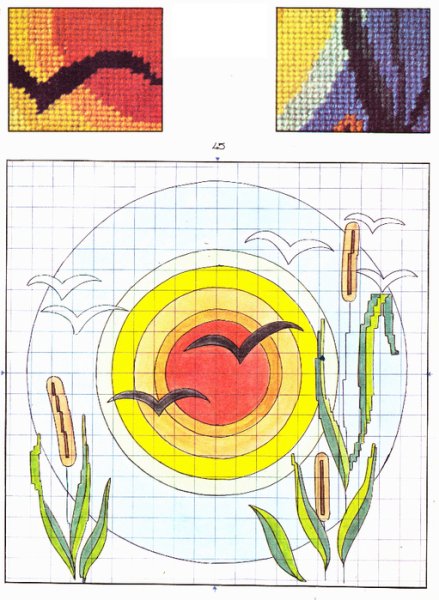Узоры для ковровой вышивки