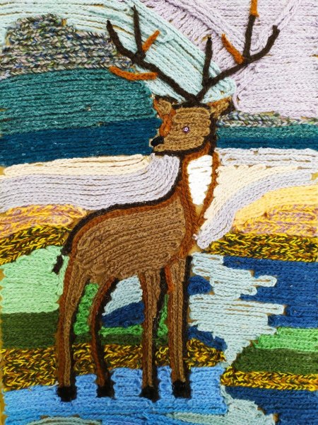 Ниткография олень