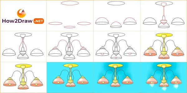 Раскраска светильник
