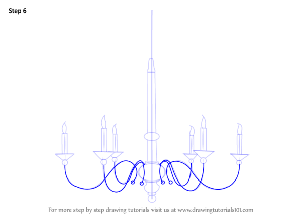 Рисунок люстры легкие