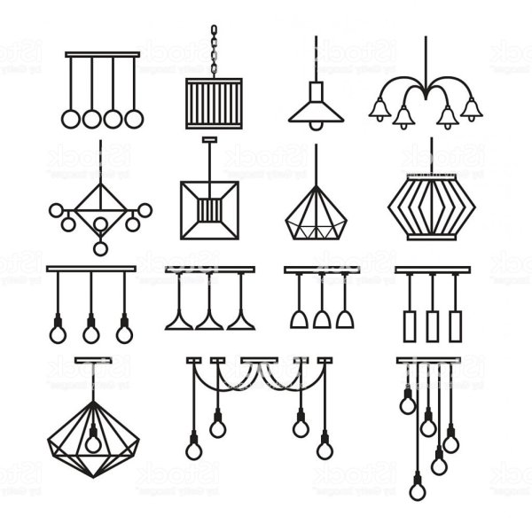 Hi Tech люстра рисунок