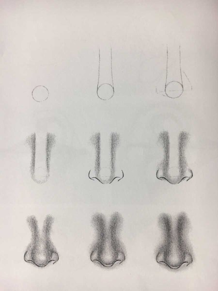 Уроки рисования карандашом части лица
