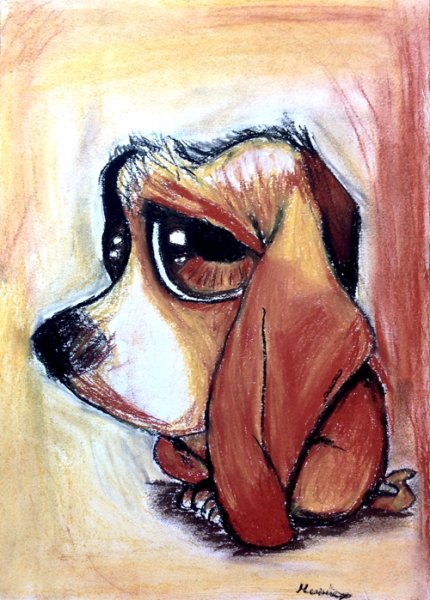 Рисование сангиной животных