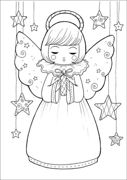 Ангелочек рисунок