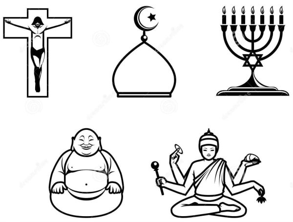 Крест рисунок