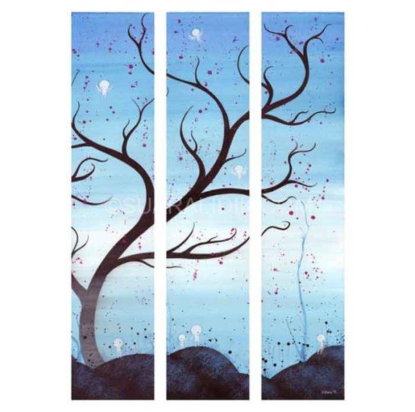 Триптих карандашом