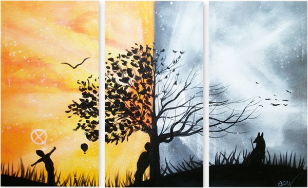 Три картины в одном стиле