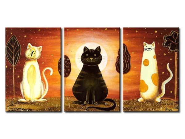 Триптих гуашью