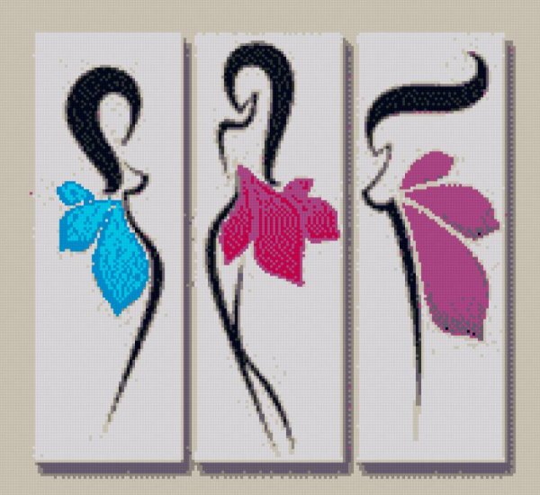 Триптих монохром